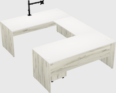 U-shaped desk