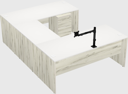 U-shaped desk