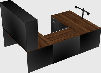 U-shaped desk