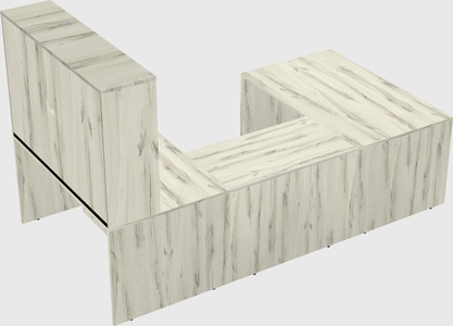 U-shaped desk