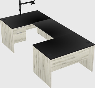 U-shaped desk