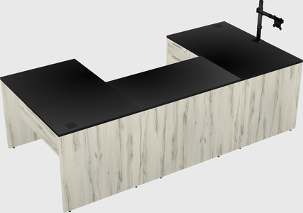 U-shaped desk