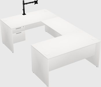 U-shaped desk
