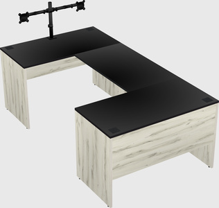 U-shaped desk