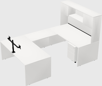 U-shaped desk