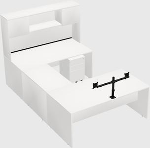 U-shaped desk