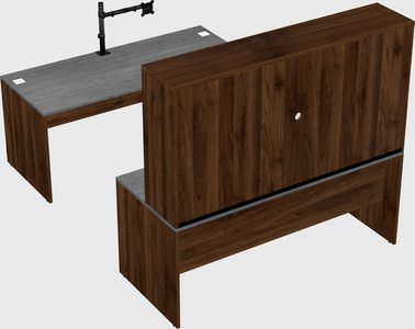 U-shaped desk
