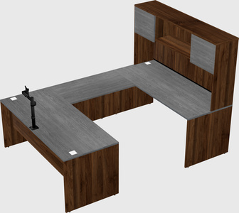 U-shaped desk