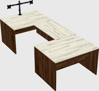 U-shaped desk