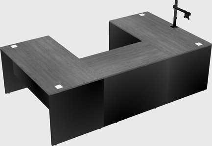 U-shaped desk
