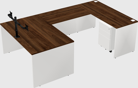 U-shaped desk