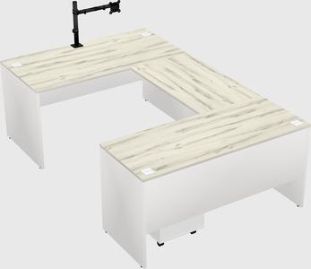 U-shaped desk