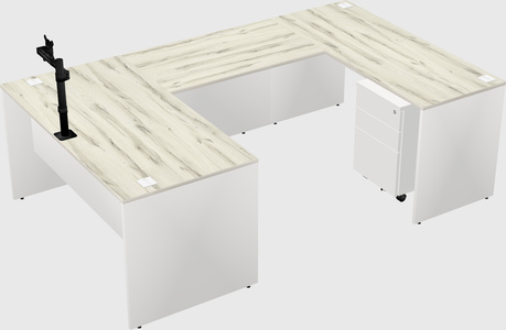 U-shaped desk
