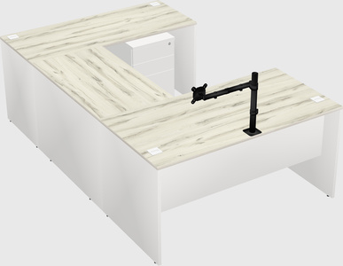 U-shaped desk