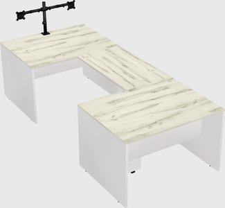 U-shaped desk