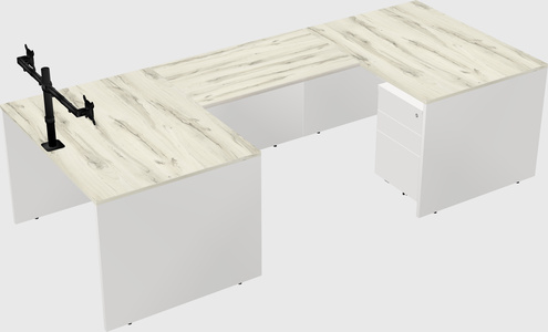 U-shaped desk