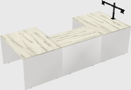 U-shaped desk