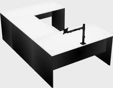 U-shaped desk