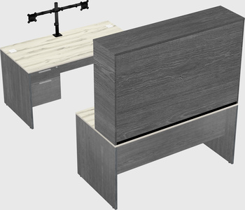 U-shaped desk