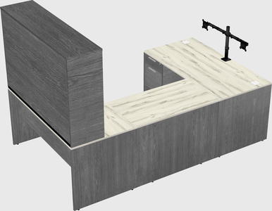 U-shaped desk