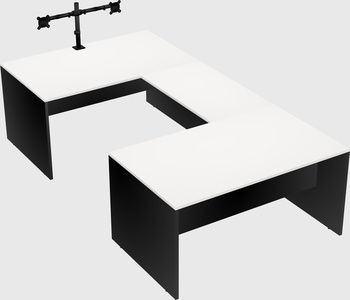U-shaped desk