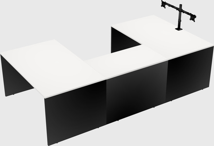 U-shaped desk
