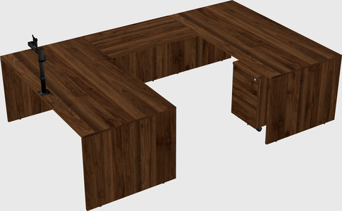 U-shaped desk