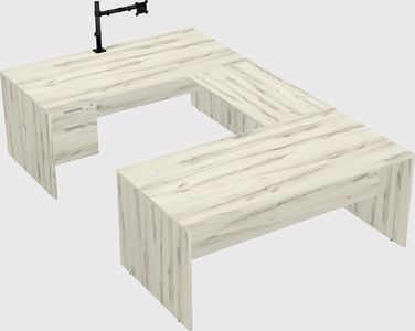 U-shaped desk