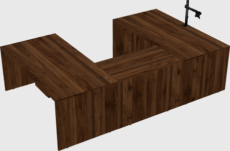 U-shaped desk