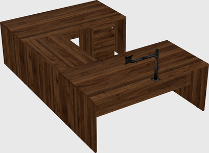 U-shaped desk