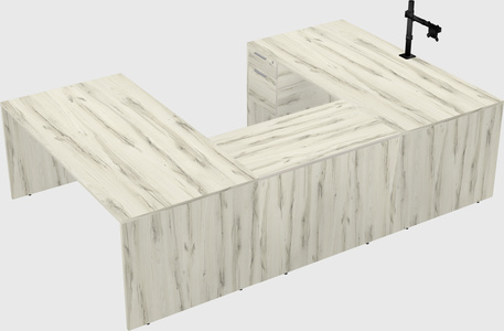 U-shaped desk