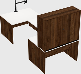 U-shaped desk