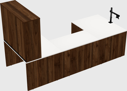 U-shaped desk