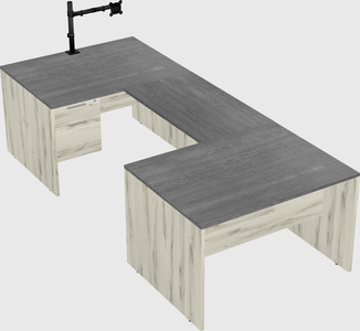 U-shaped desk