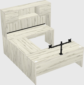 U-shaped desk