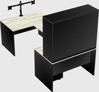 U-shaped desk