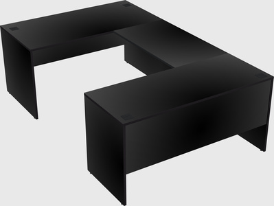 U-shaped desk