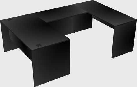 U-shaped desk