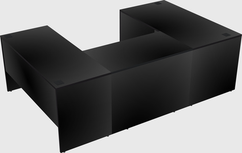 U-shaped desk