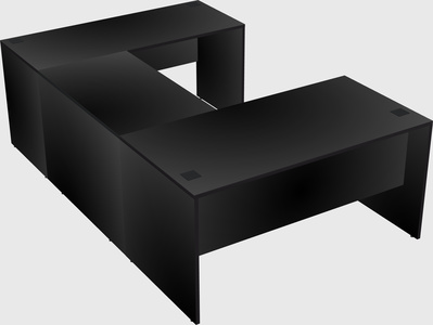 U-shaped desk
