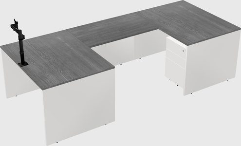 U-shaped desk