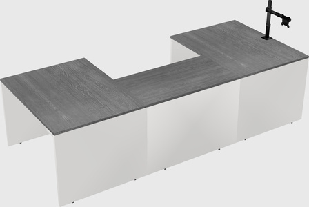 U-shaped desk