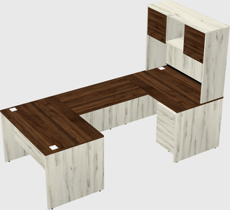 U-shaped desk
