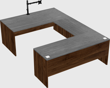 U-shaped desk