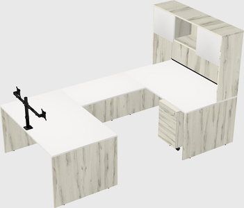 U-shaped desk
