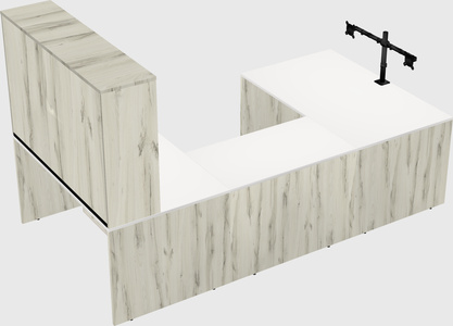U-shaped desk