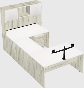 U-shaped desk