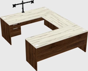 U-shaped desk