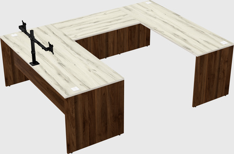 U-shaped desk
