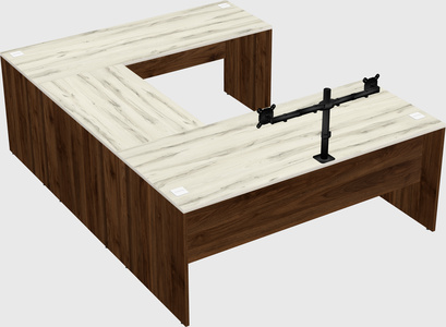 U-shaped desk